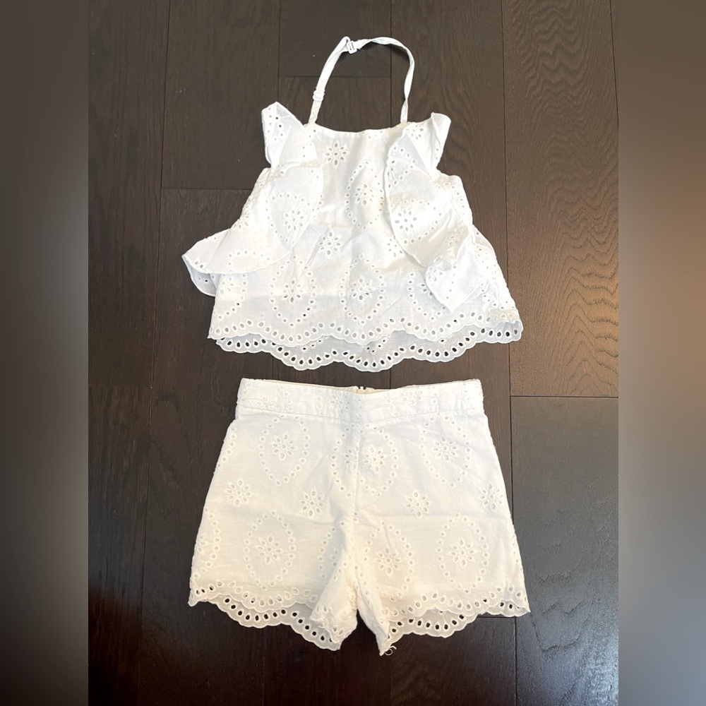 P&G Kids eyelet set for girls- 5yrs